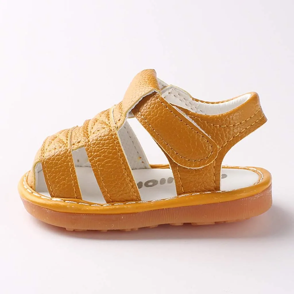 0-18Months Newborn Sandals Baby Girls Boys Roman Shoes First Walkers Soft Sole Shoes Beach Non-slip Outdoor Sneakers