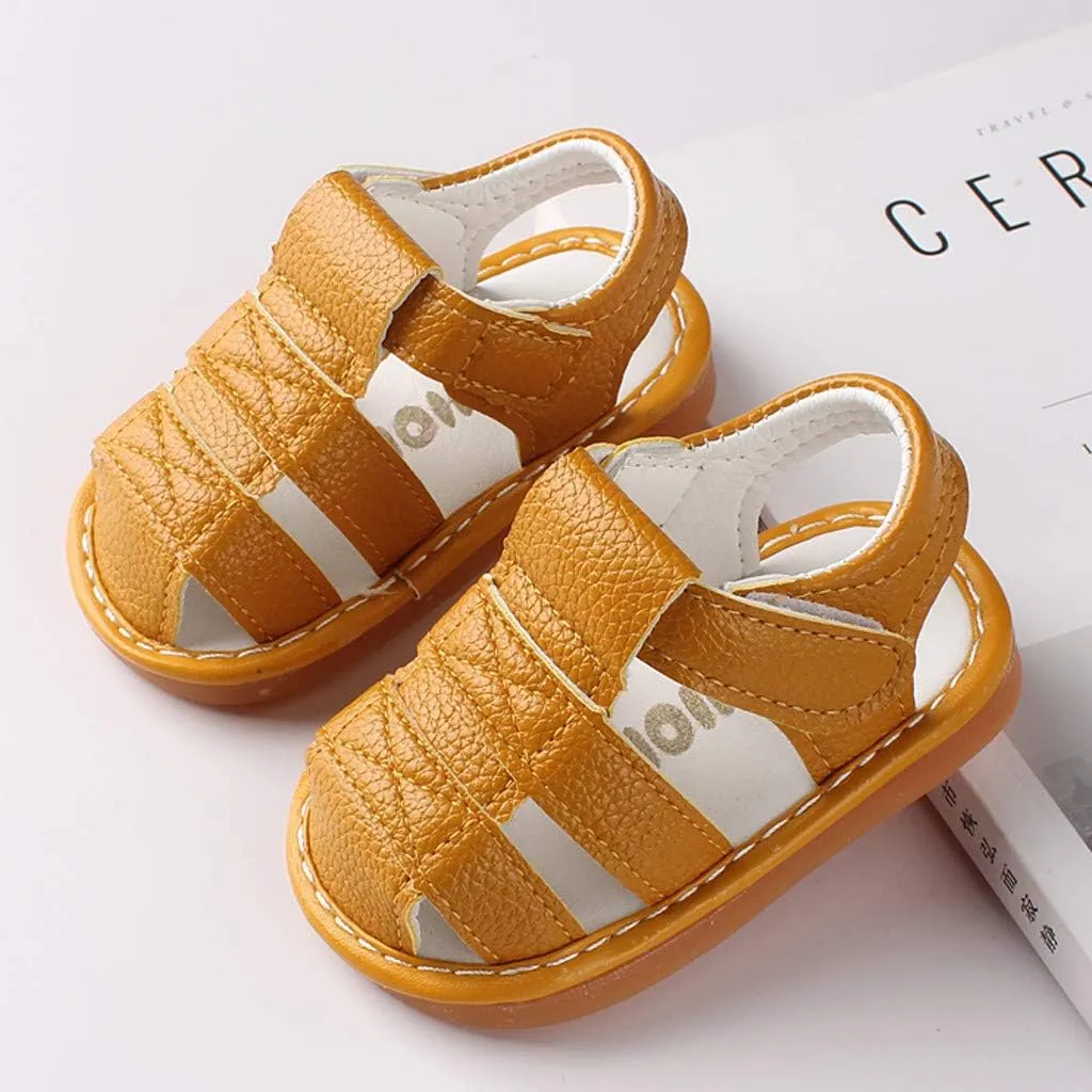 0-18Months Newborn Sandals Baby Girls Boys Roman Shoes First Walkers Soft Sole Shoes Beach Non-slip Outdoor Sneakers