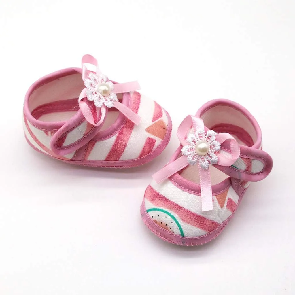 5t Girls Shoes Printing Single Sandals Sole Prewalker Girls Soft Baby Watermelon Shoes Baby Shoes Boys Shoes