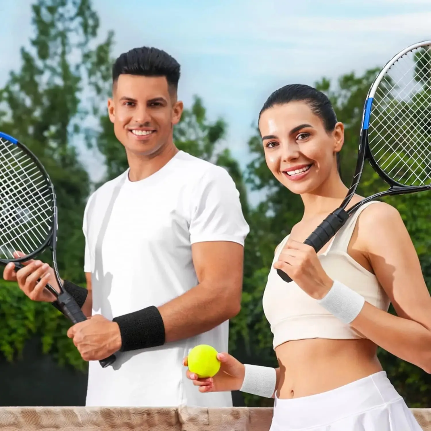 Absorbent Wrist Sweatbands For Sports