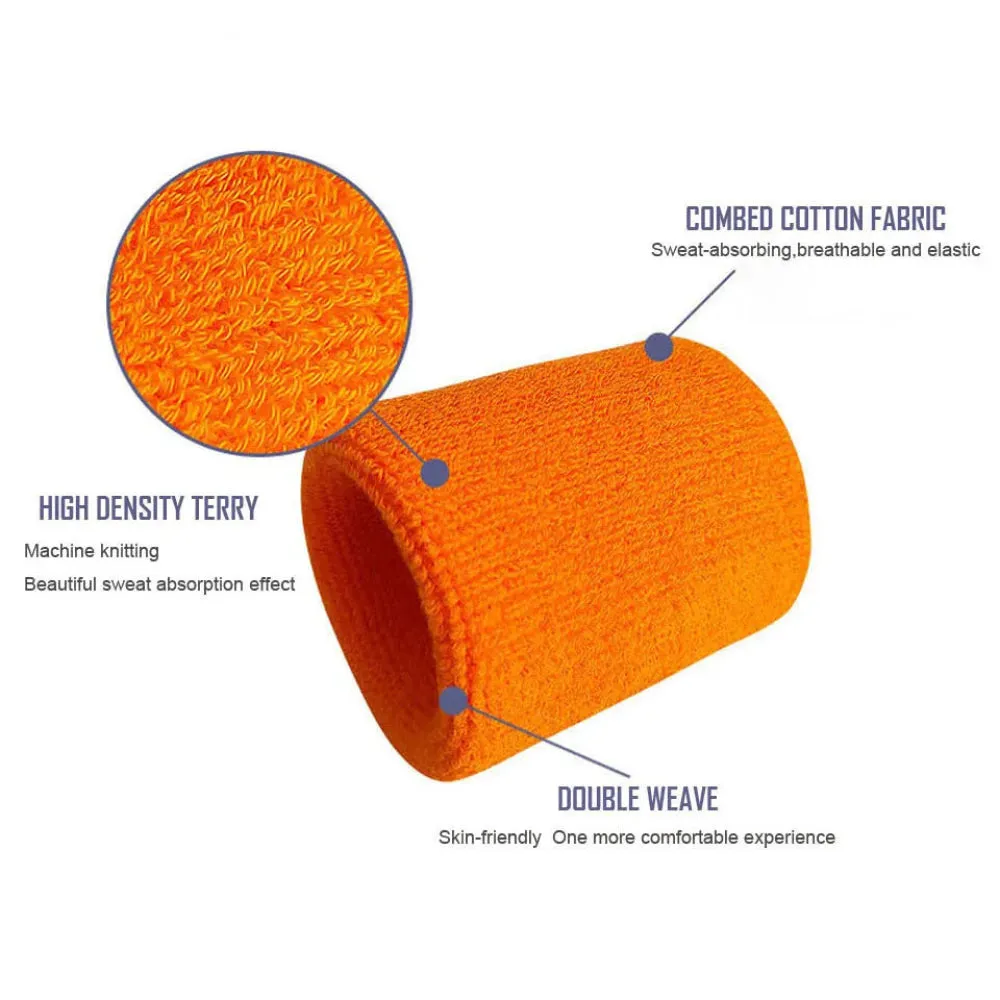 Absorbent Wrist Sweatbands For Sports