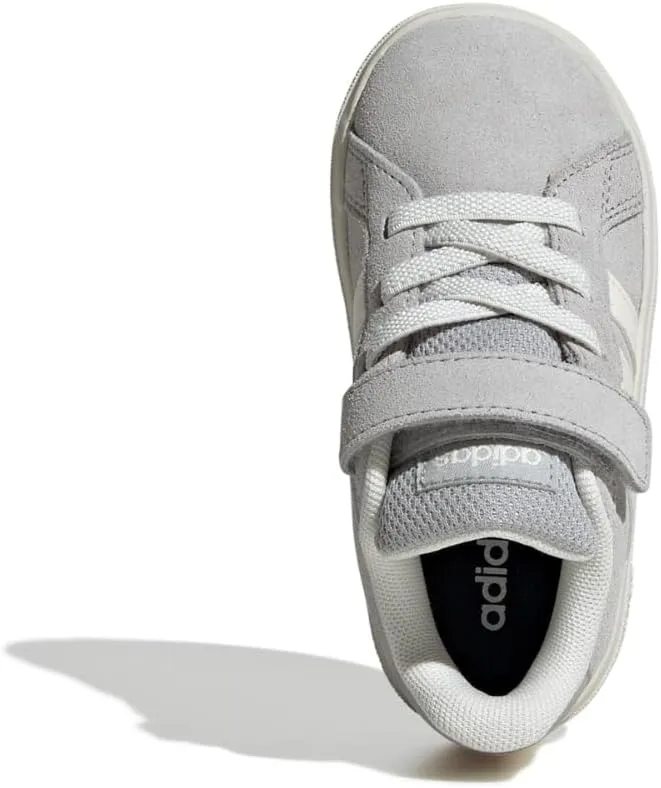adidas Baby-Boy's Grand Court 2.0 Elastic Lace & Strap Sneaker