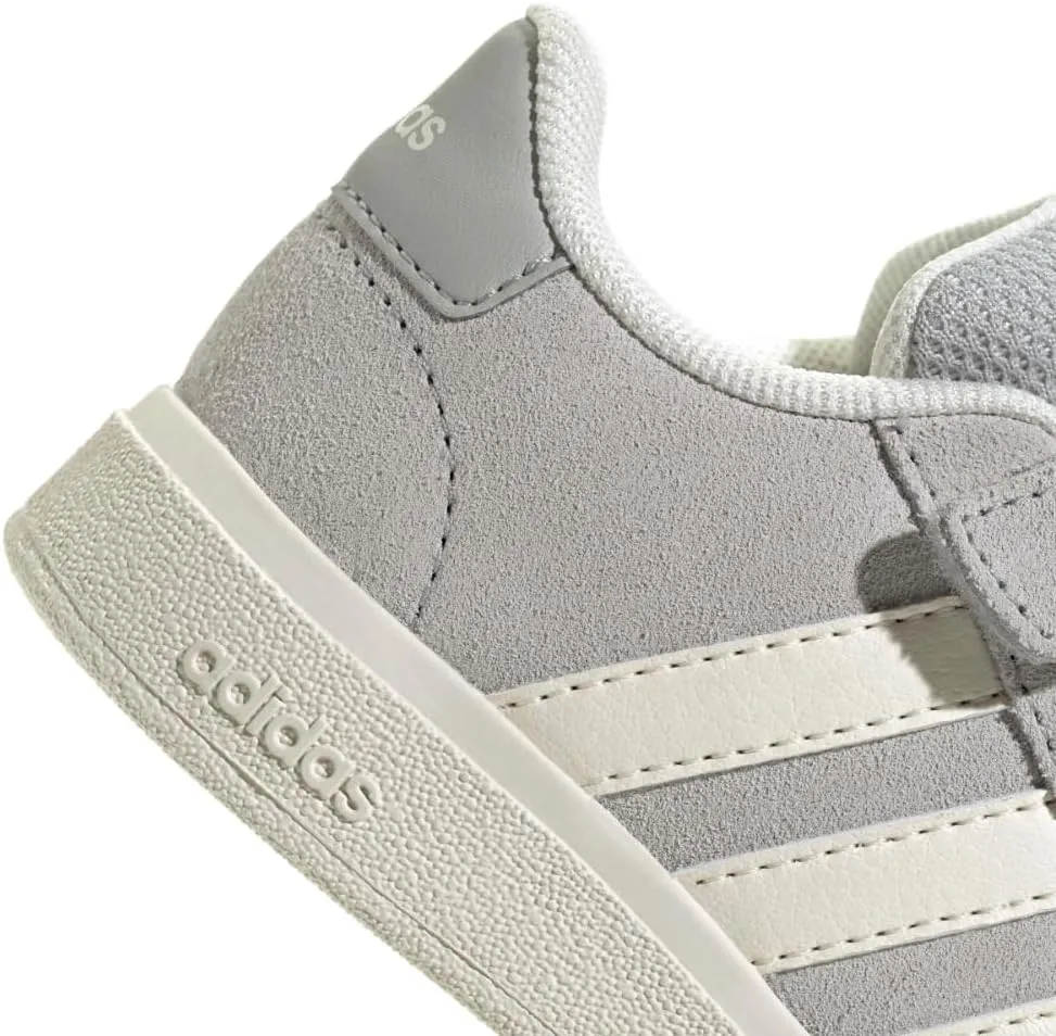 adidas Baby-Boy's Grand Court 2.0 Elastic Lace & Strap Sneaker