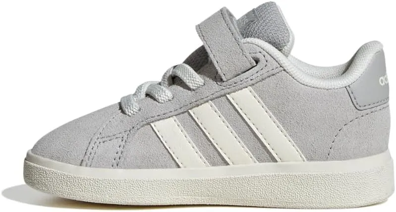adidas Baby-Boy's Grand Court 2.0 Elastic Lace & Strap Sneaker