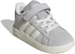 adidas Baby-Boy's Grand Court 2.0 Elastic Lace & Strap Sneaker