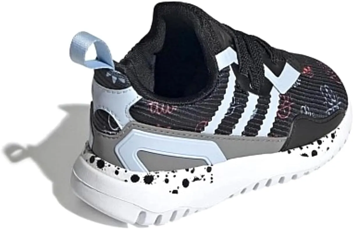 adidas Infants Flex EL Low Sneakers, Core Black/Clear Sky/Cloud White