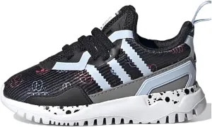 adidas Infants Flex EL Low Sneakers, Core Black/Clear Sky/Cloud White