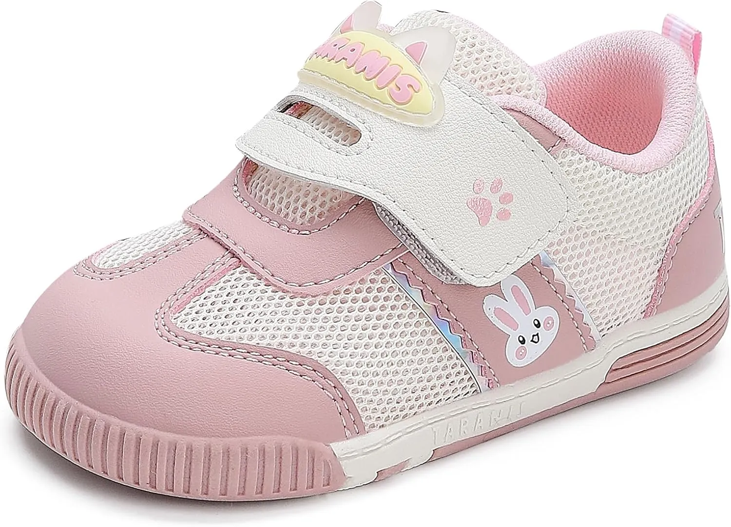Baby and Toddler Boys & Girls Sneakers Lightweight Breathable Strap Athletic Running Squeak Shoes