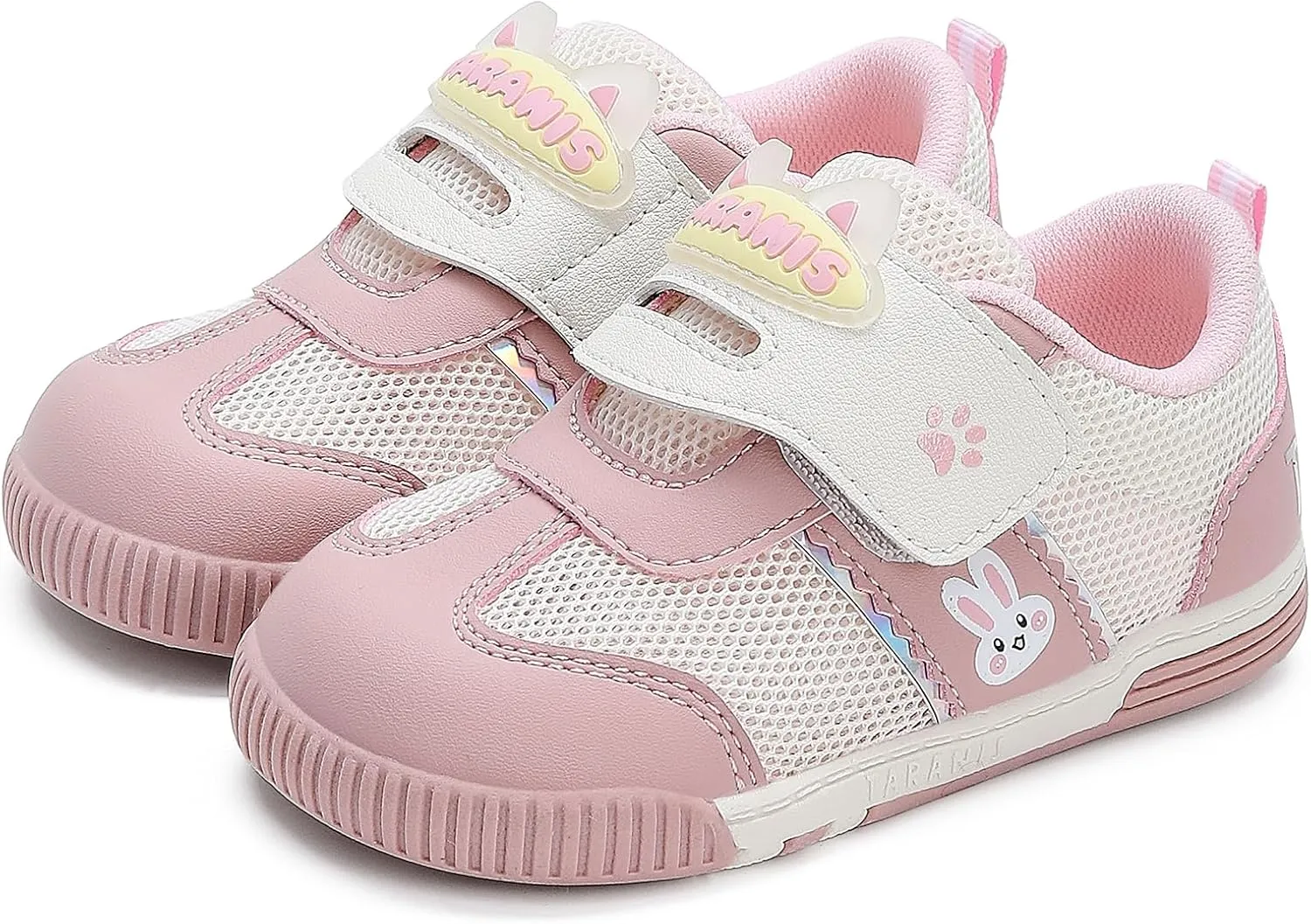 Baby and Toddler Boys & Girls Sneakers Lightweight Breathable Strap Athletic Running Squeak Shoes