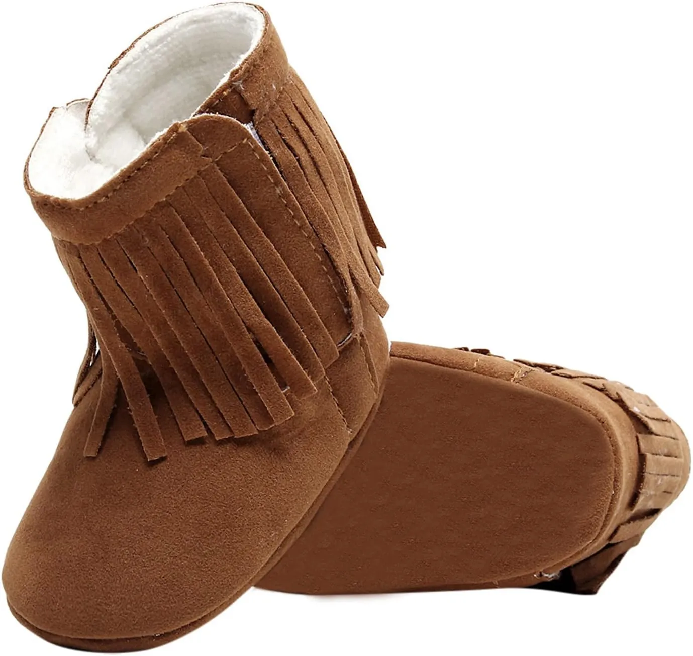 Baby Boot Soft Sole Soft Infant First Cotton Plush Girls Snow Shoes Tassels Boots Walkers Baby Warm Baby Shoes Boy Shoes Size 12