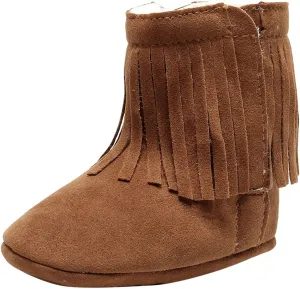 Baby Boot Soft Sole Soft Infant First Cotton Plush Girls Snow Shoes Tassels Boots Walkers Baby Warm Baby Shoes Boy Shoes Size 12