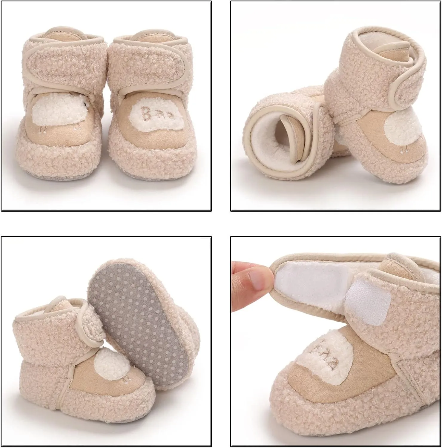 Baby Boots for Infant Toddler Boys Girls Soft Sole Winter Warm Socks Indoor Boots Infant First Walkers Warm Shoes