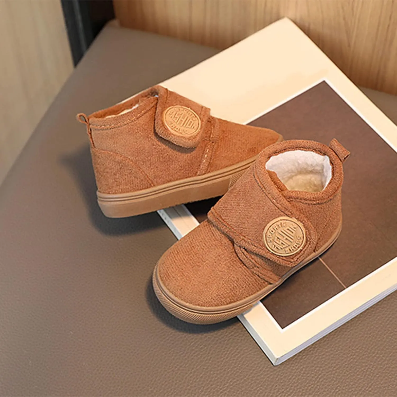 Baby Boy Girl Boots Newborn Shoes Winter Snow Boots Non-Slip Soft Sole Warm Infant Toddler Prewalker Booties (BW2, 15-18 Months)
