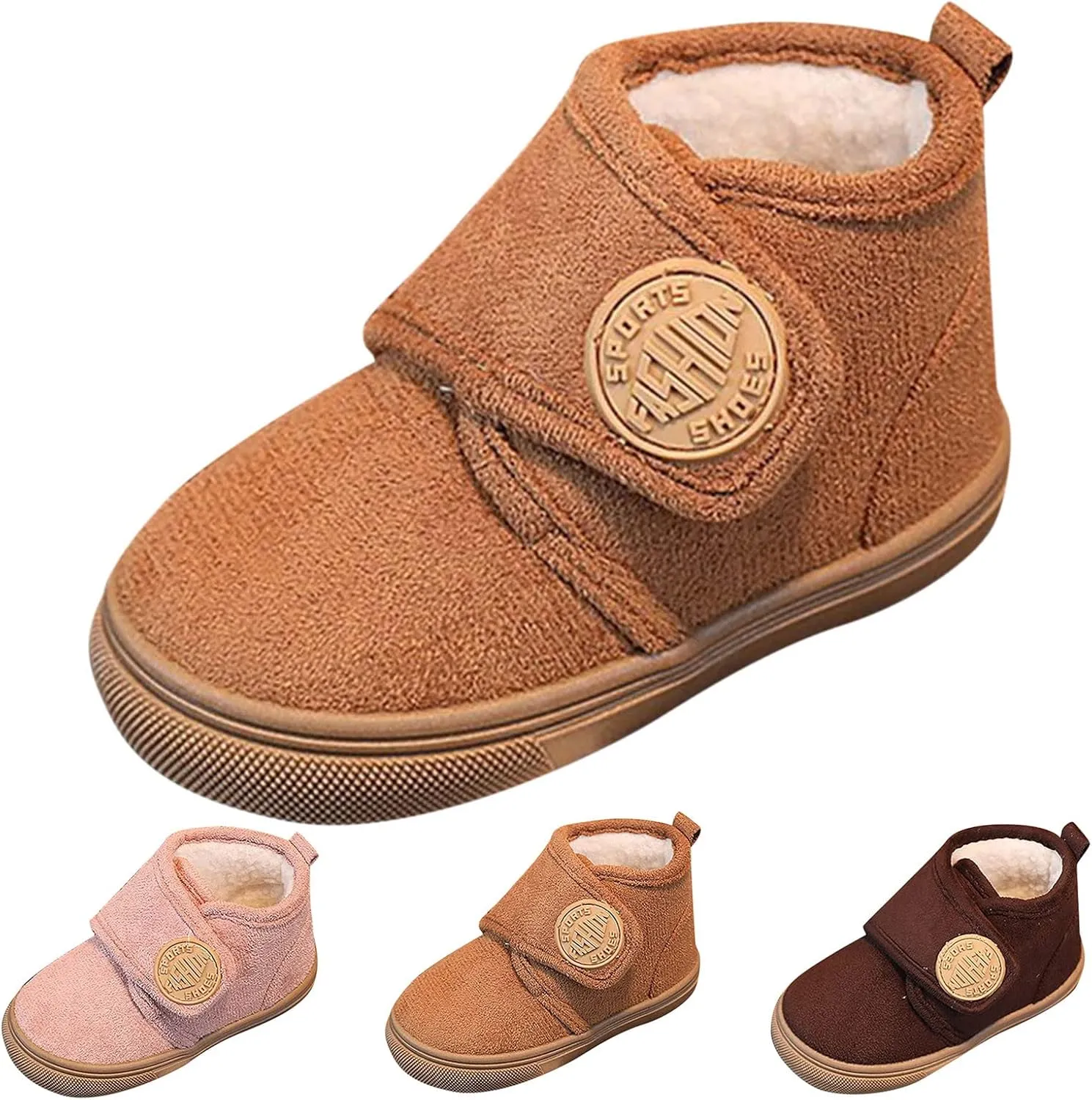 Baby Boy Girl Boots Newborn Shoes Winter Snow Boots Non-Slip Soft Sole Warm Infant Toddler Prewalker Booties (BW2, 15-18 Months)