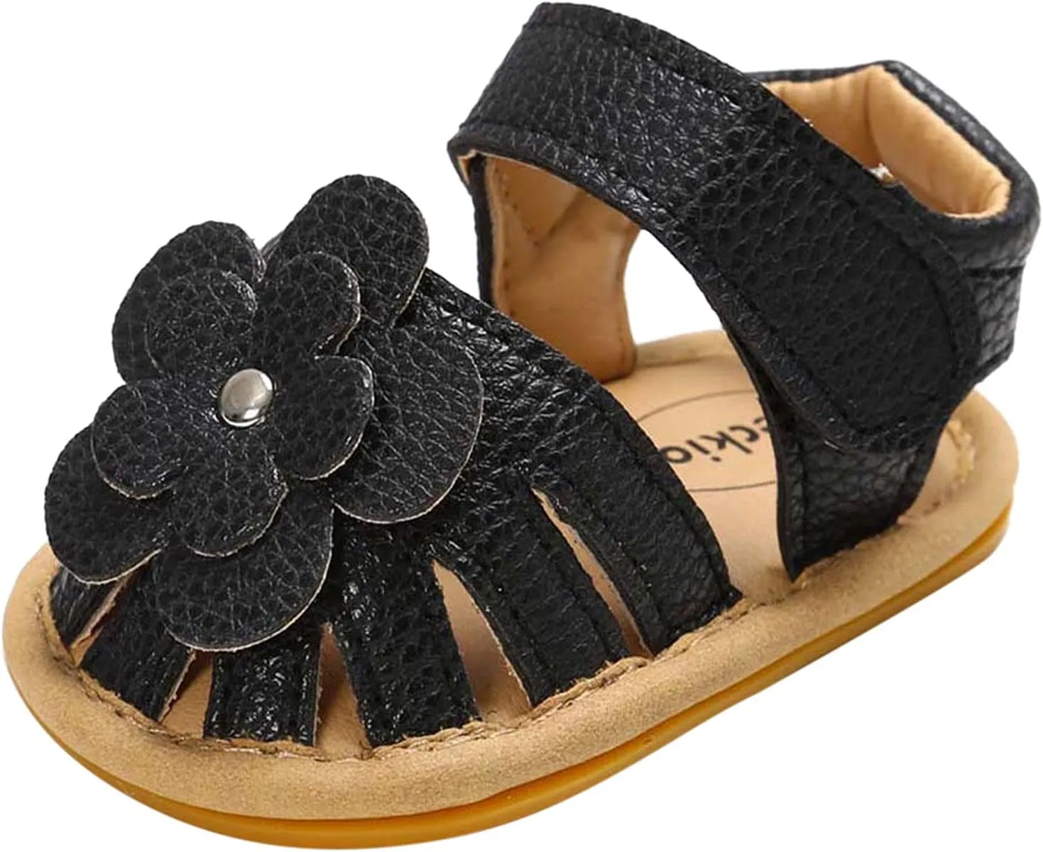 Baby Boy Girl Sandals Soft Sole Summer Flower Shoes Anti Slip Rubber Sole Newborn 0-18M Prewalker First Walking Shoes
