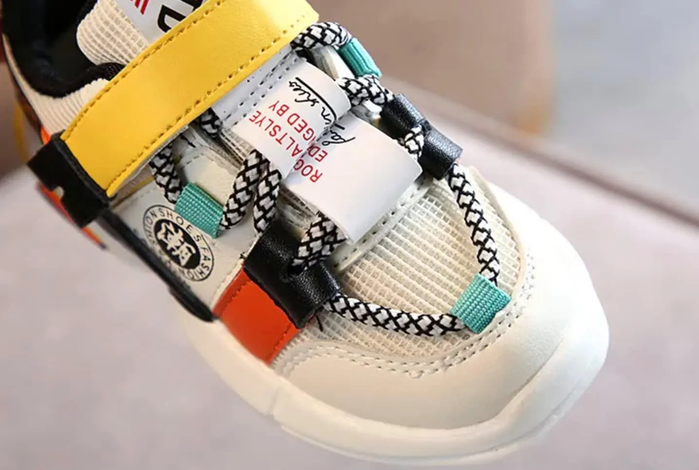 Baby Boy Girl Shoes Breathable Walking Lightweight Non-Slip Sneakers Infant First Walker 6 9 12 18 24 Months Size Toddler Black Yellow Pink