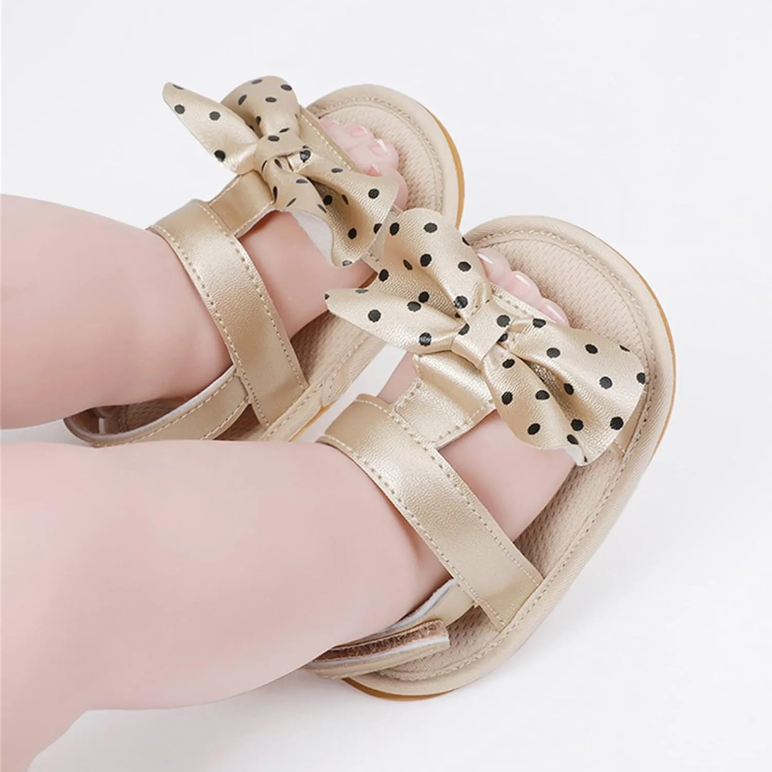 Baby Boy Sandals Comfort Premium Summer Outdoor Casual Beach Shoes With Flower Bowknot Anti Slip Rubber Sole Shoes