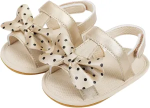 Baby Boy Sandals Comfort Premium Summer Outdoor Casual Beach Shoes With Flower Bowknot Anti Slip Rubber Sole Shoes