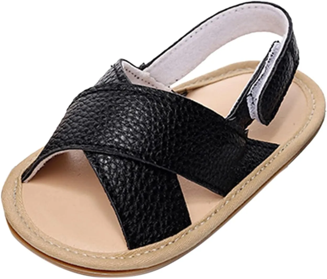 Baby Boy Sandals Outdoor First Walker Open-Toe Soft Rubber Sole Outdoor Shoes For Toddler First Walkers