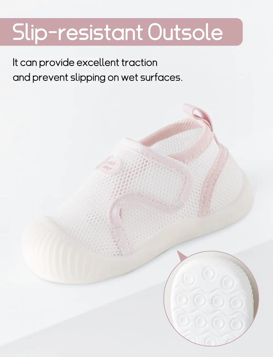 Baby Boys Girls Breathable Non-Skid Shoes First Walking Shoes Soft Rubber Sole Slipper Sneaker