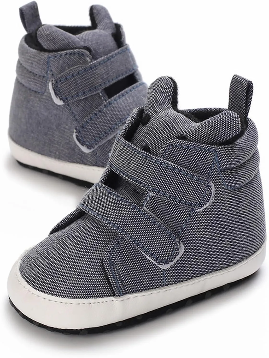 Baby Boys Girls High Tops Ankle Sneakers Soft Anti Slip Sole Warm Shoes Unisex Comfy Warm Slip On Casual Shoes