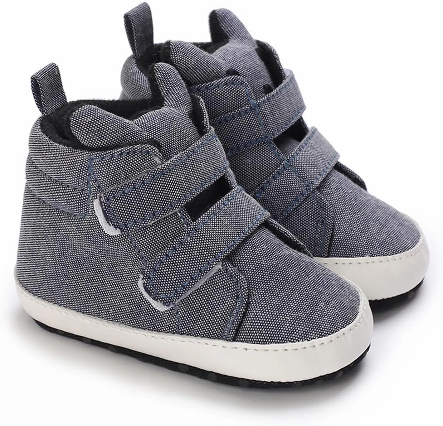Baby Boys Girls High Tops Ankle Sneakers Soft Anti Slip Sole Warm Shoes Unisex Comfy Warm Slip On Casual Shoes