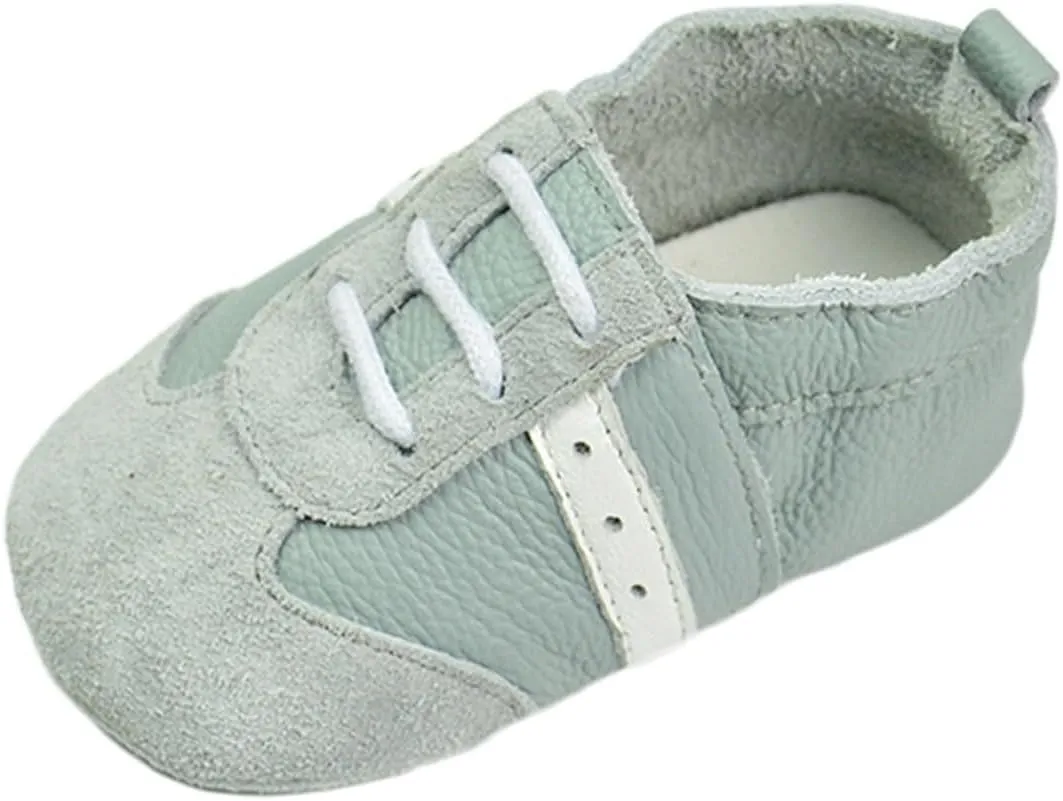 Baby Boys Girls occasin Slippers, Soft Sole Leather Anti-Slip Walking rib Shoes for Infant Toddler Pre-alker