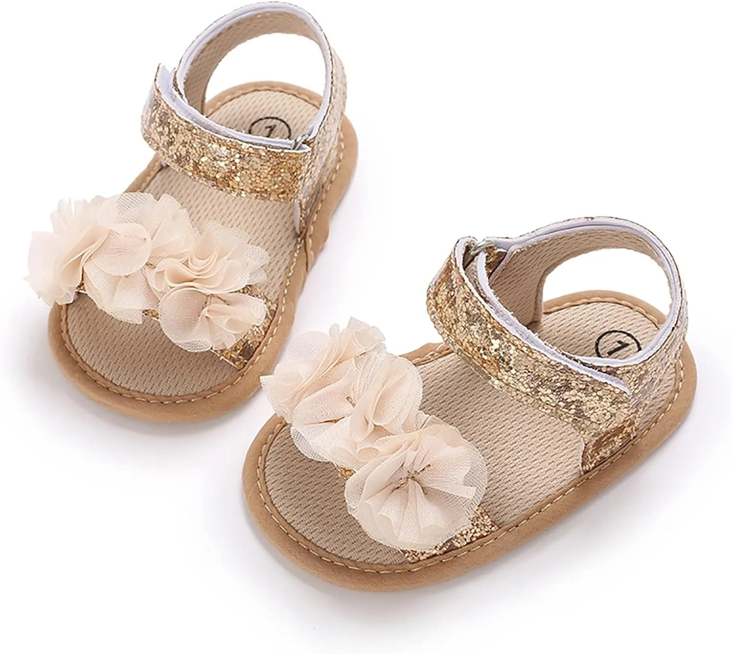 Baby Boys Girls Princess Sandals Soft Sole Summer Wedding Dress Flats Shoes Beach Newborn Crib First Walkers Sandal