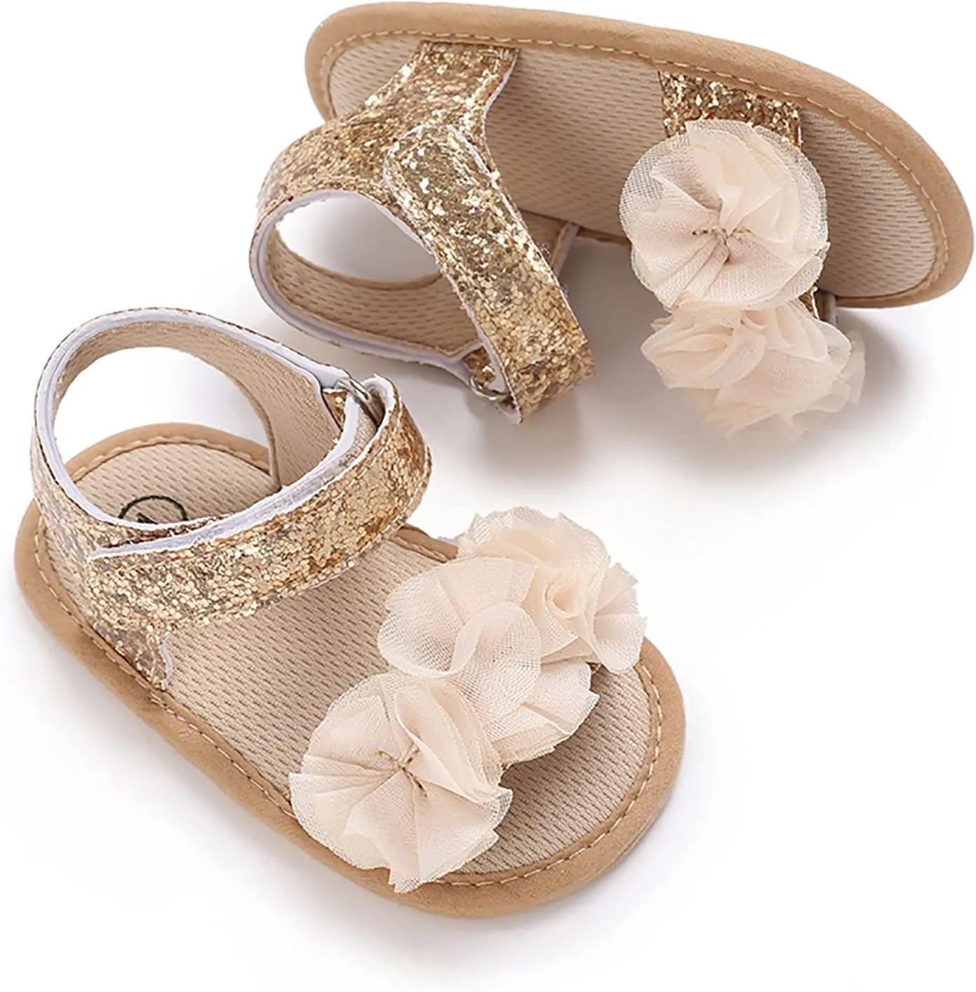 Baby Boys Girls Princess Sandals Soft Sole Summer Wedding Dress Flats Shoes Beach Newborn Crib First Walkers Sandal