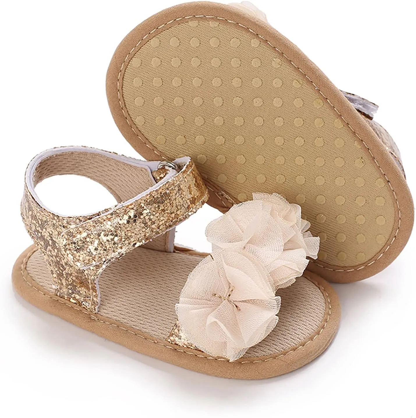 Baby Boys Girls Princess Sandals Soft Sole Summer Wedding Dress Flats Shoes Beach Newborn Crib First Walkers Sandal