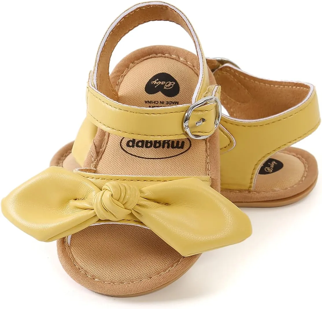 Baby Boys Girls Sandals Comfort Summer Wedding Dress Flats Shoes Outdoor lnfant Newborn Crib Shoes Toddler Prewalkers First Walkers