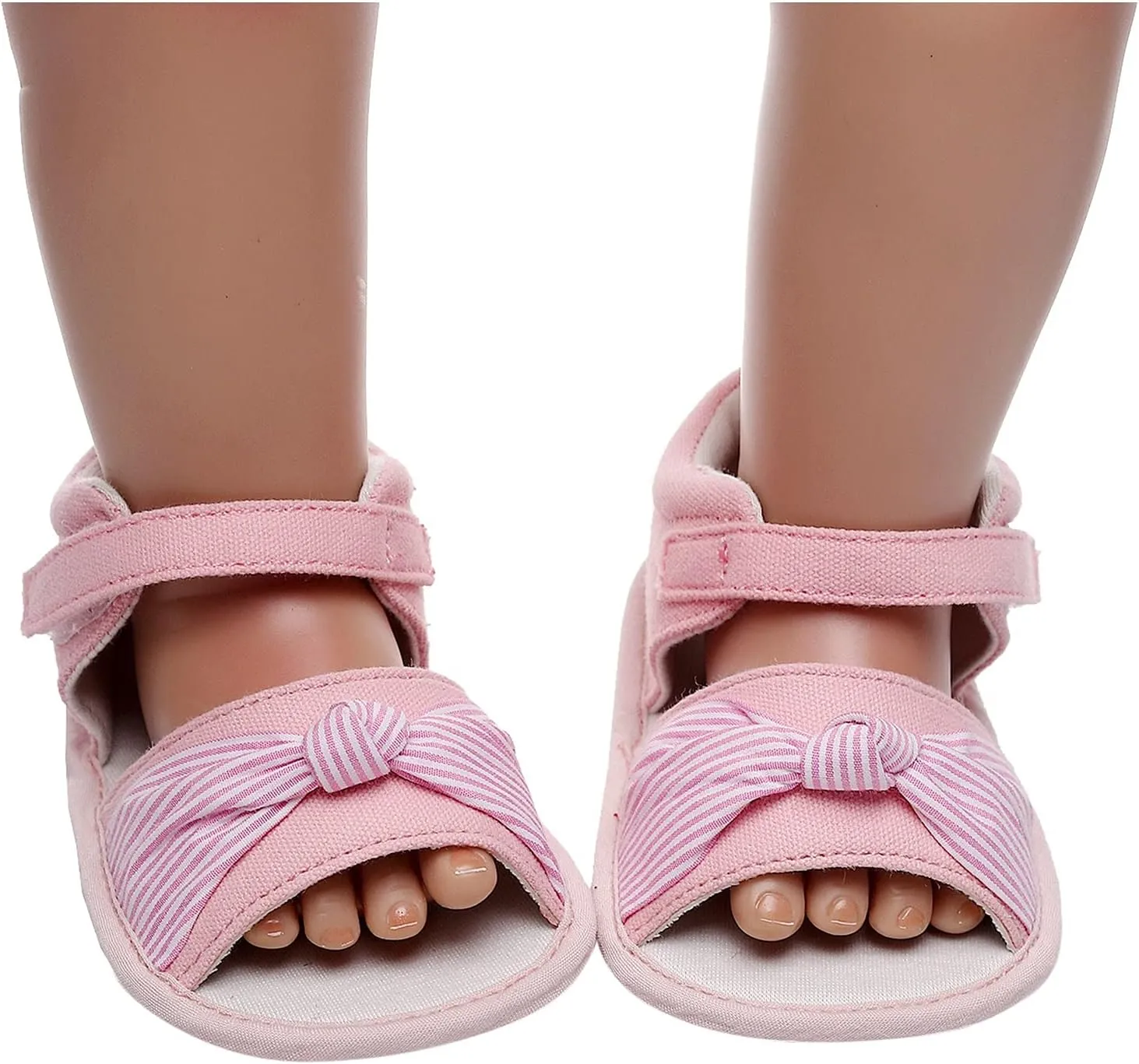 Baby Boys Girls Sandals Infant Outdoor Summer Beach Shoes Non Slip Soft Sole Toddler Bow First Walker Crib Shoes