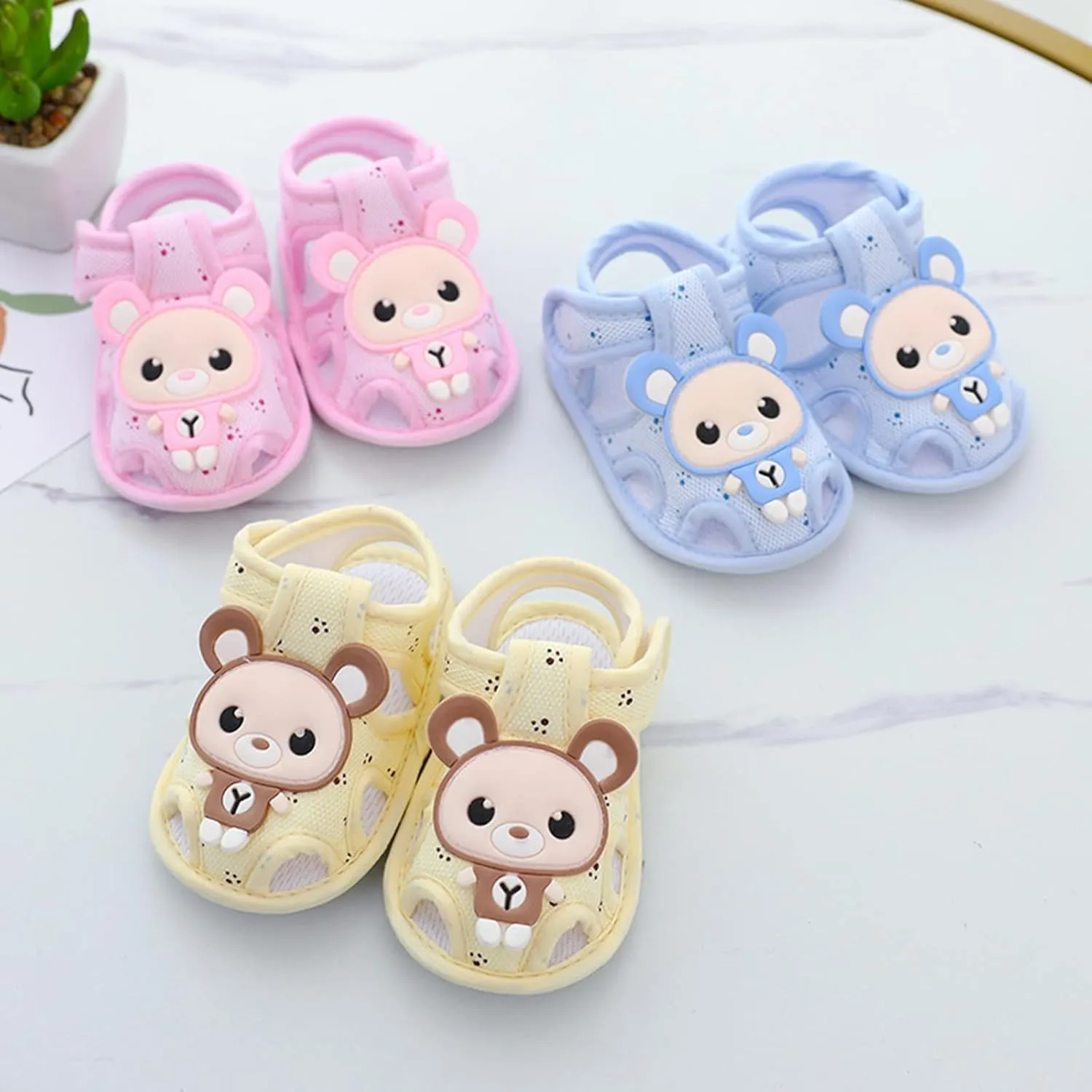 Baby Boys Girls Sandals Premium Infant Summer Outdoor Shoes Cotton Lightweight Soft Sole Anti-Slip Pool Shoes for Kids