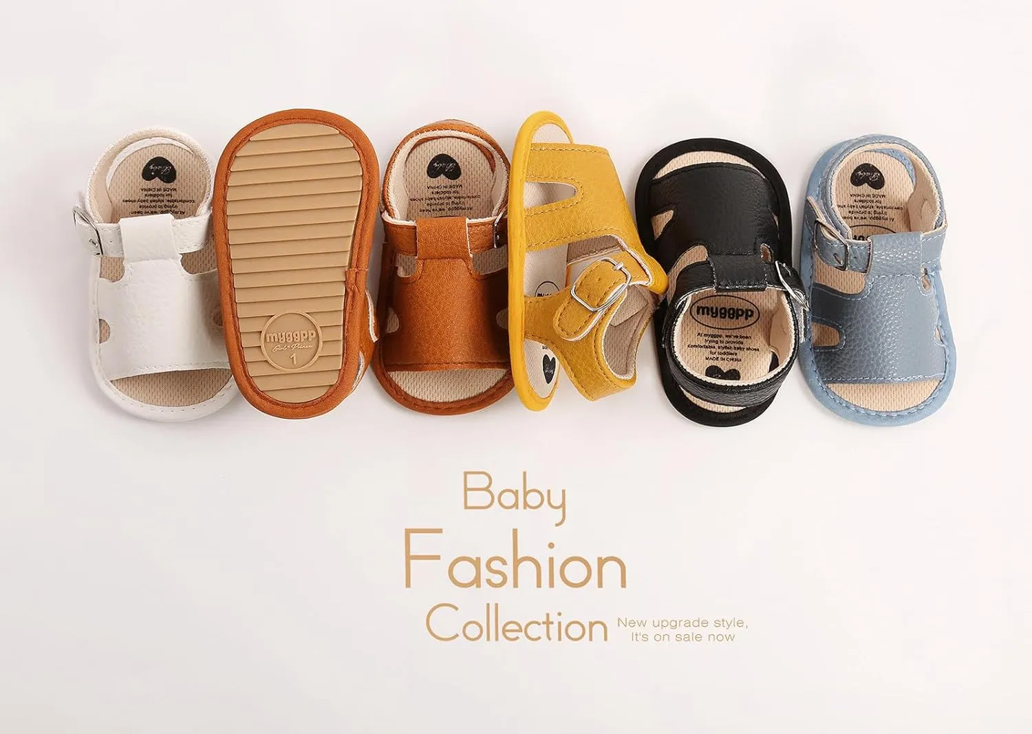 Baby Boys Girls Summer Sandals Open-Toe Soft Rubber Sole Outdoor Shoes for Toddler Infant First Walkers Footwear