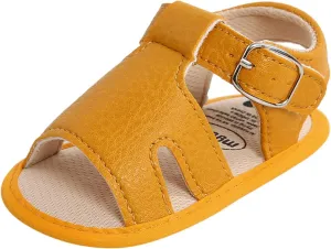 Baby Boys Girls Summer Sandals Open-Toe Soft Rubber Sole Outdoor Shoes for Toddler Infant First Walkers Footwear