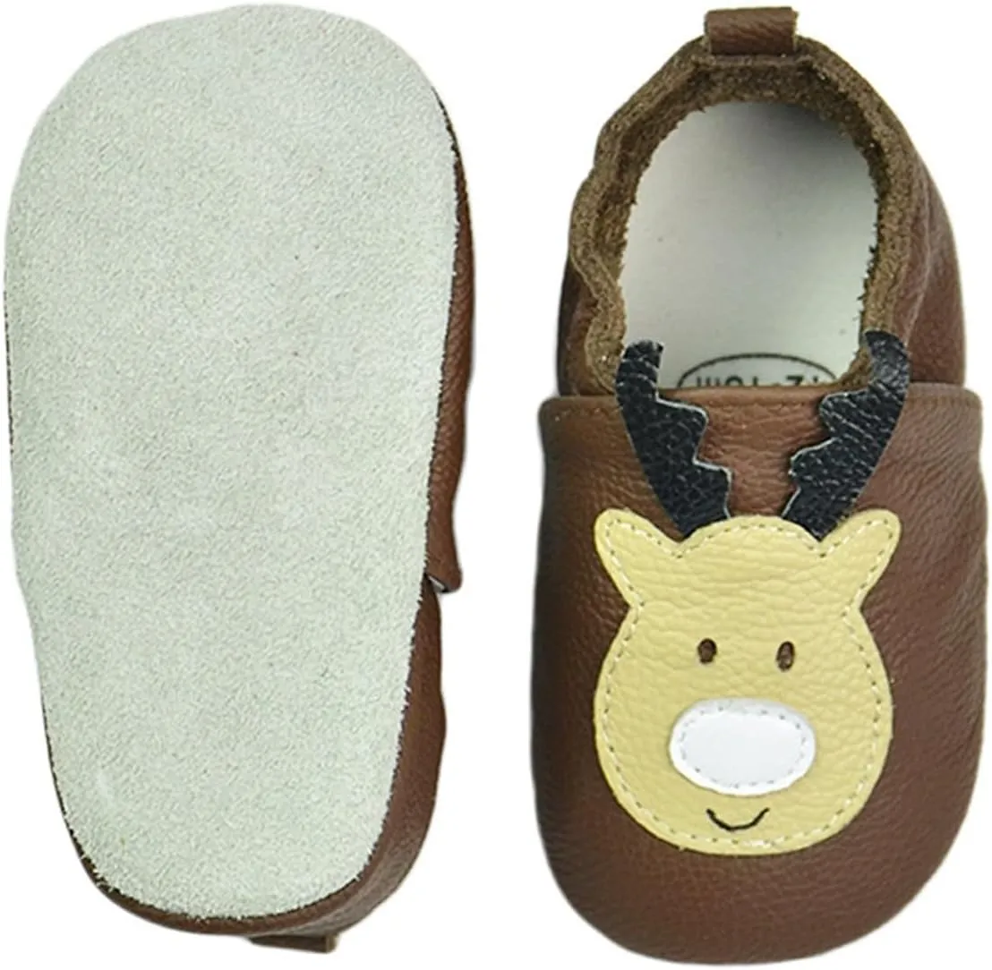 Baby Boys Girls Unisex Soft Soles Anti Slip rib Shoes Cute artoon First Walking Slippers for Infant Toddler