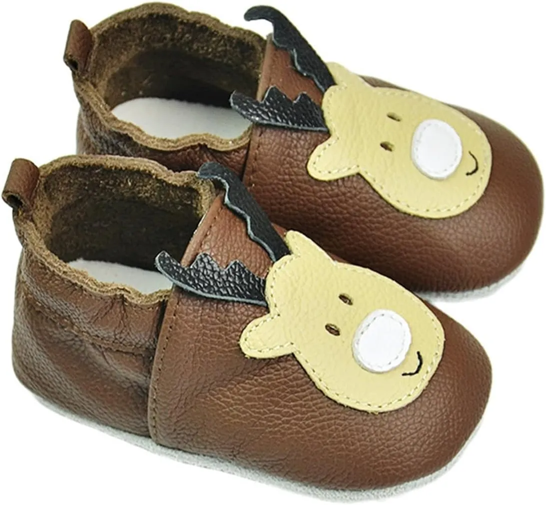 Baby Boys Girls Unisex Soft Soles Anti Slip rib Shoes Cute artoon First Walking Slippers for Infant Toddler
