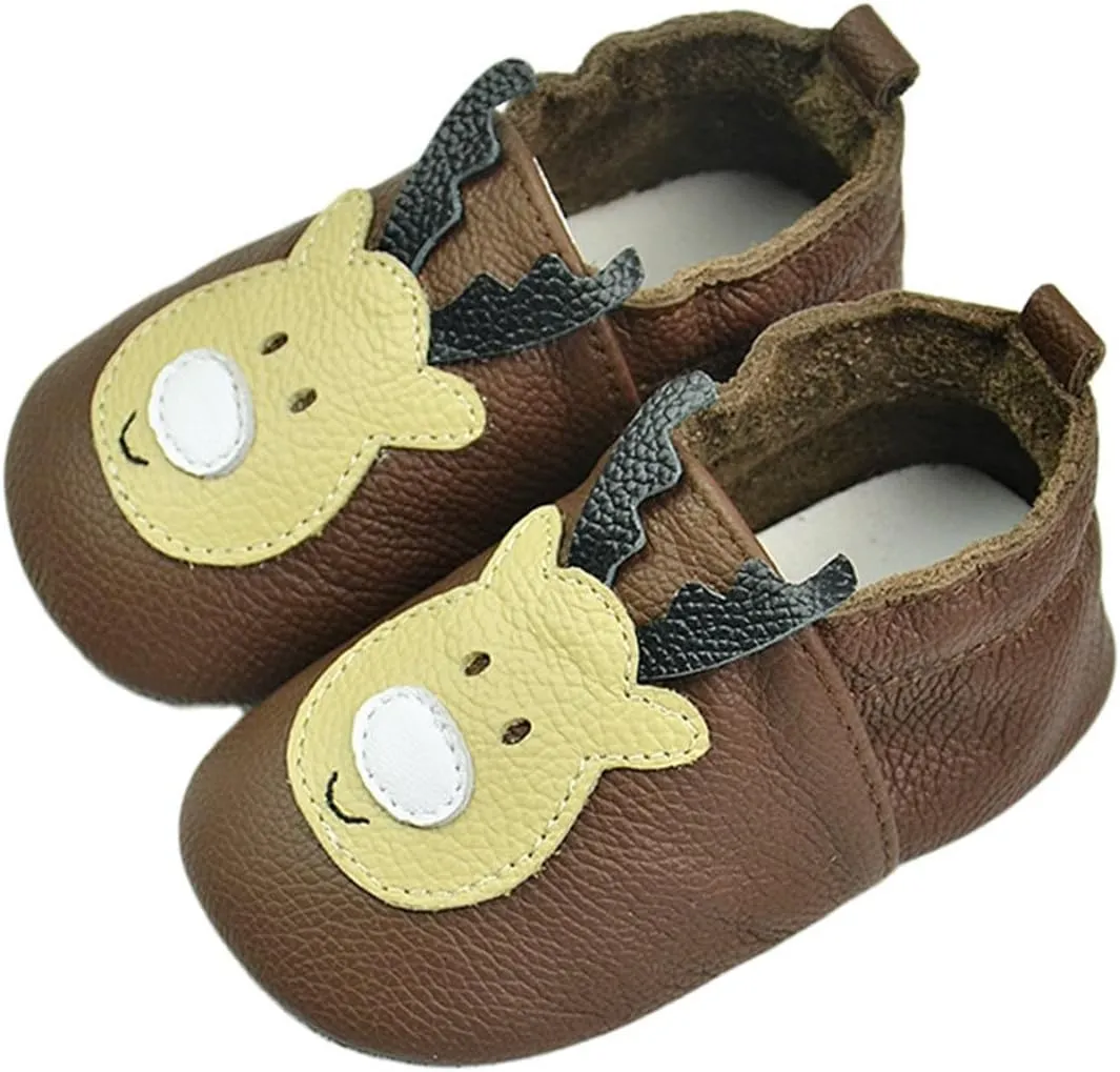 Baby Boys Girls Unisex Soft Soles Anti Slip rib Shoes Cute artoon First Walking Slippers for Infant Toddler
