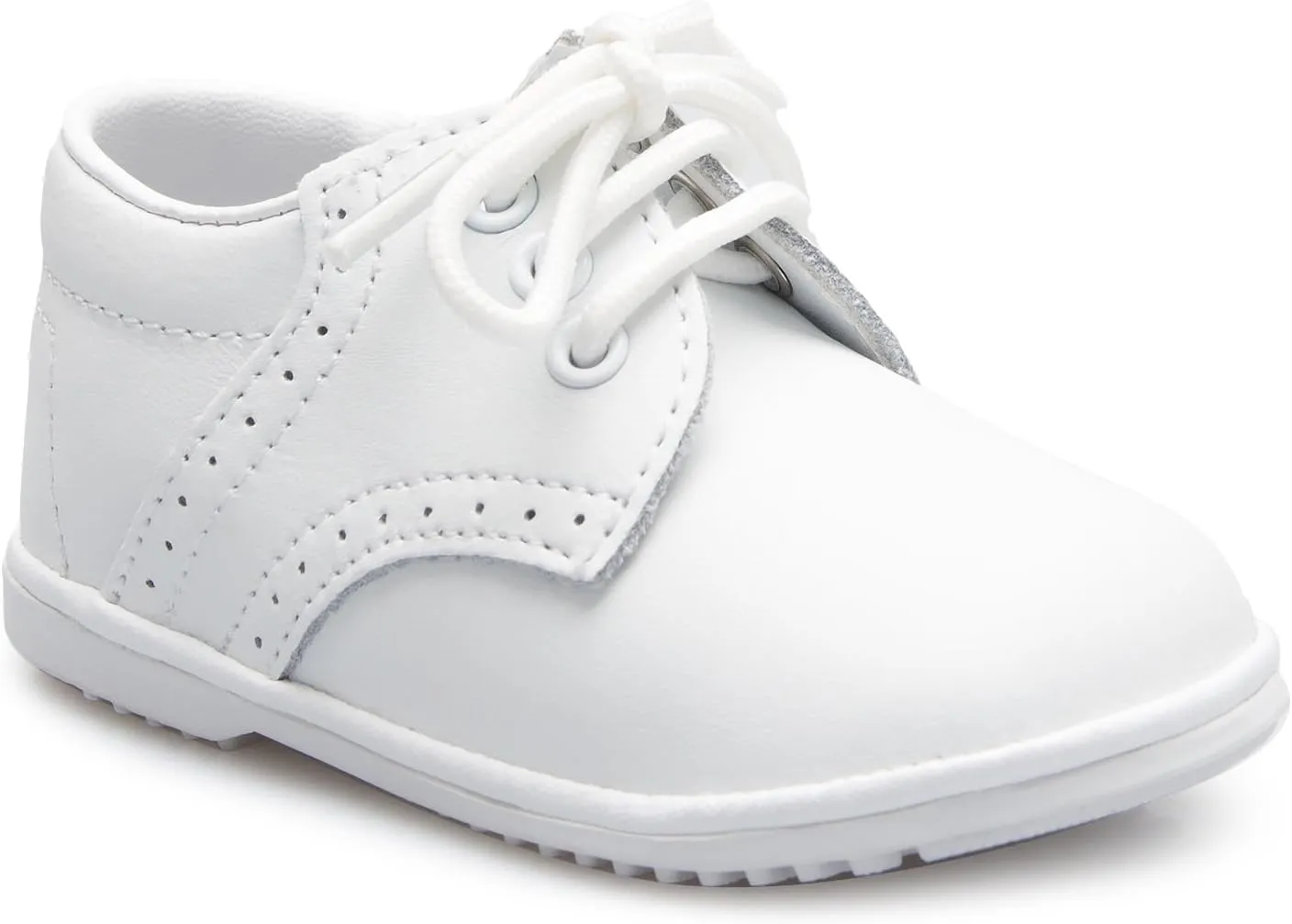 Baby Boys Infant to Toddler Oxford Christening Shoes (2 M US Infant, White*, Numeric_2)