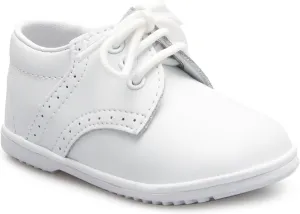 Baby Boys Infant to Toddler Oxford Christening Shoes (2 M US Infant, White*, Numeric_2)
