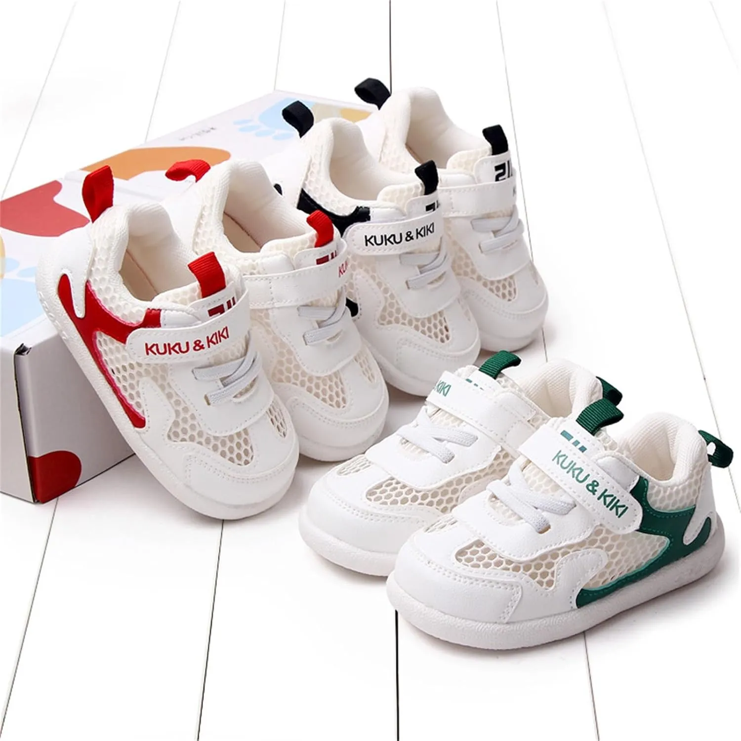 Baby Boys&Girls Mesh Sneaker Infant Toddler Running Softy First Walking Crib Shoes for Baby Non-Slip Breathable Shoes