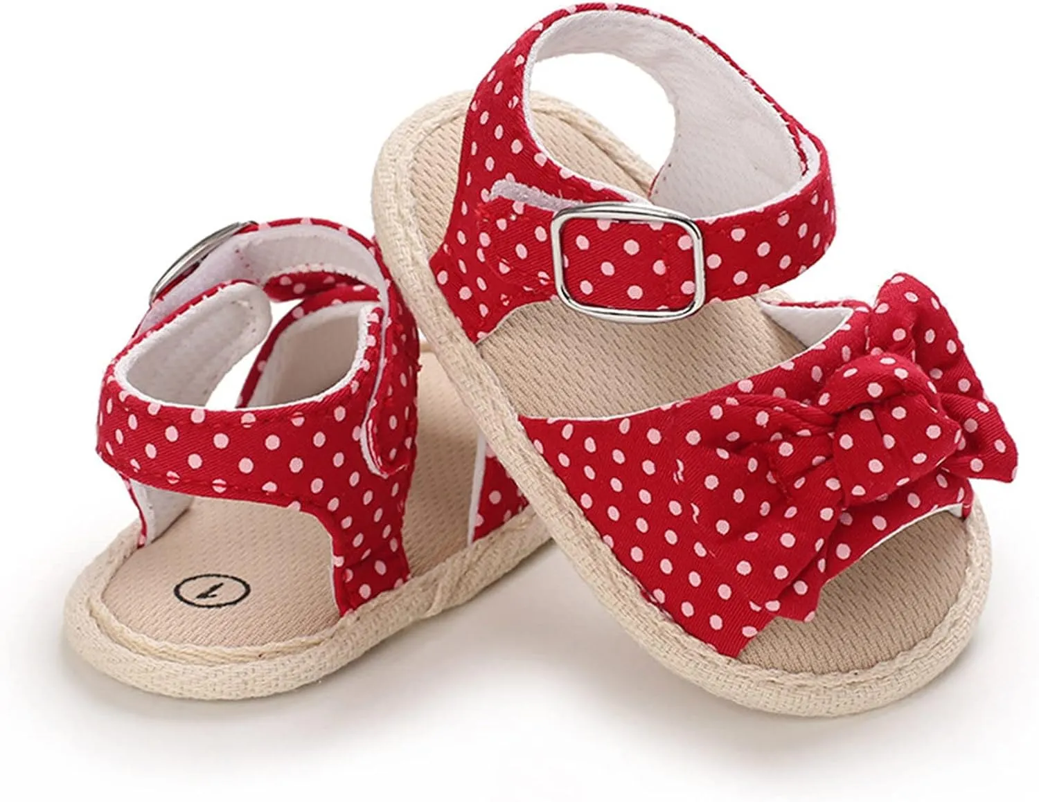 Baby Girl Bowknot Sandals Toddler Infant Soft Open Toe Sandals Beach Flats Anti Slip Softy Shoes With Ankle Strap
