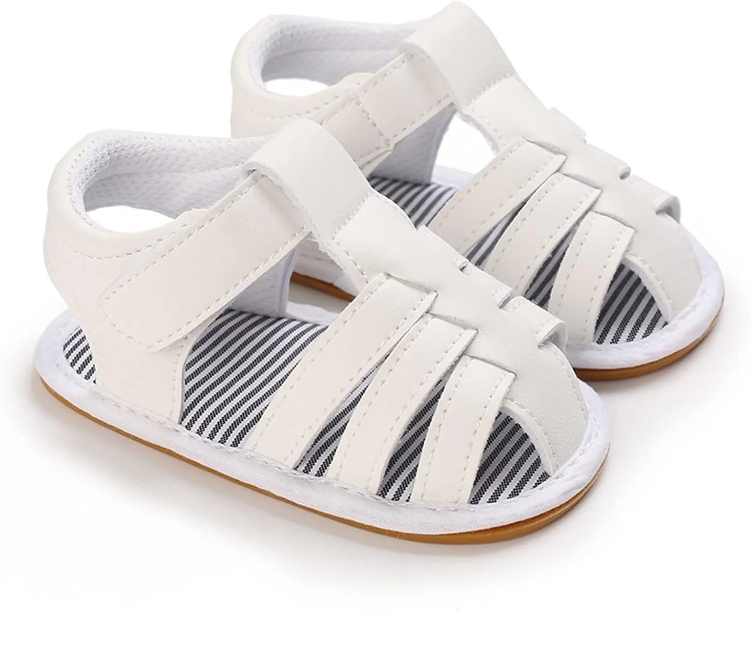 Baby Girl Boy Sandals Soft Anti-Slip Sole Roman Sandals for Toddlers Summer Casual Shoes Flat First Ballet Slippers