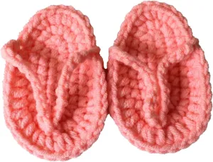 Baby Girl Knitted Sandals Wool Flip Flops Flats Booties Shoes Newborn Summer Soft Cute Photography Slippers