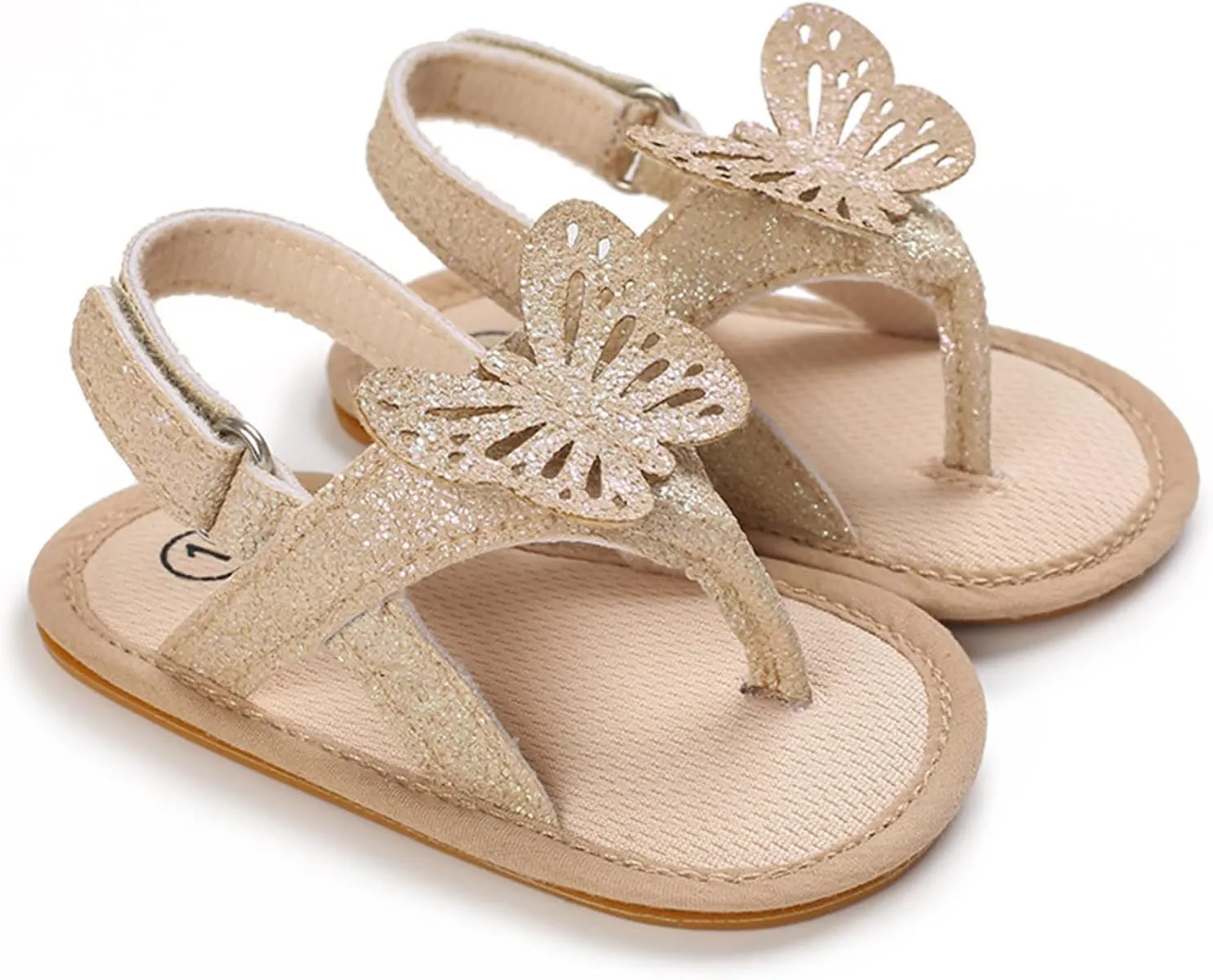 Baby Girl Sandals Flip Flop Slide Butterfly Sandals Slip On Suitable For Bath Shower Beach Pool Slip On Flats Shoes
