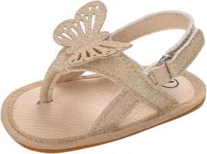 Baby Girl Sandals Flip Flop Slide Butterfly Sandals Slip On Suitable For Bath Shower Beach Pool Slip On Flats Shoes