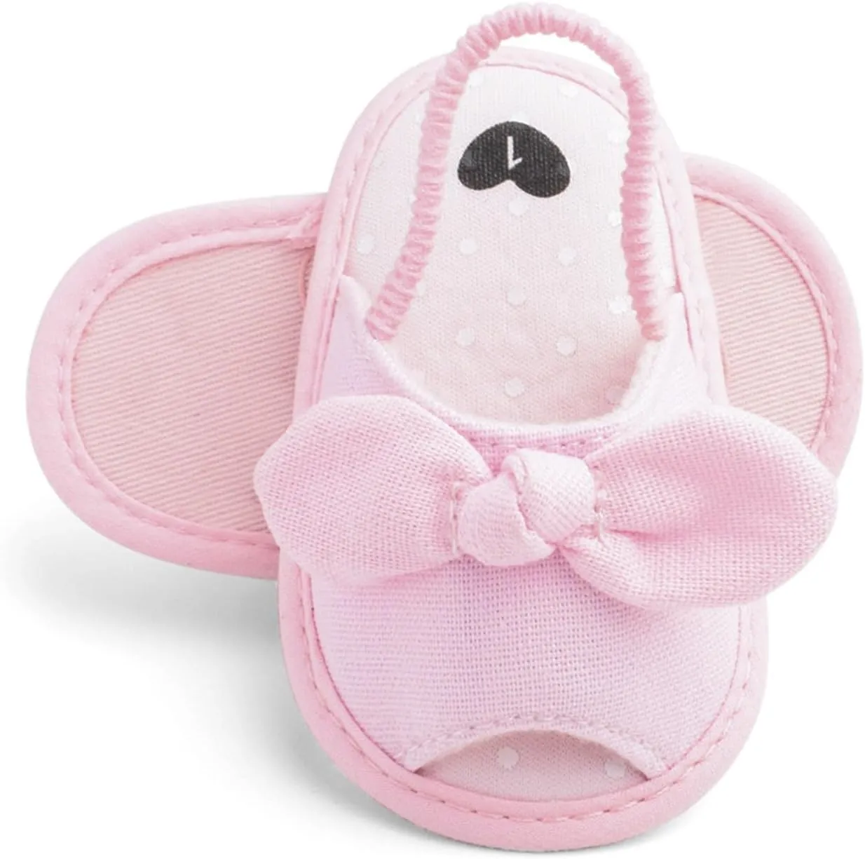 Baby Girls Bow Knot Sandals Non Slip Flats Open Toe Cute Princess Shoes Infant Holiday Beach Casual Soft Sole Slides