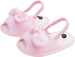 Baby Girls Bow Knot Sandals Non Slip Flats Open Toe Cute Princess Shoes Infant Holiday Beach Casual Soft Sole Slides