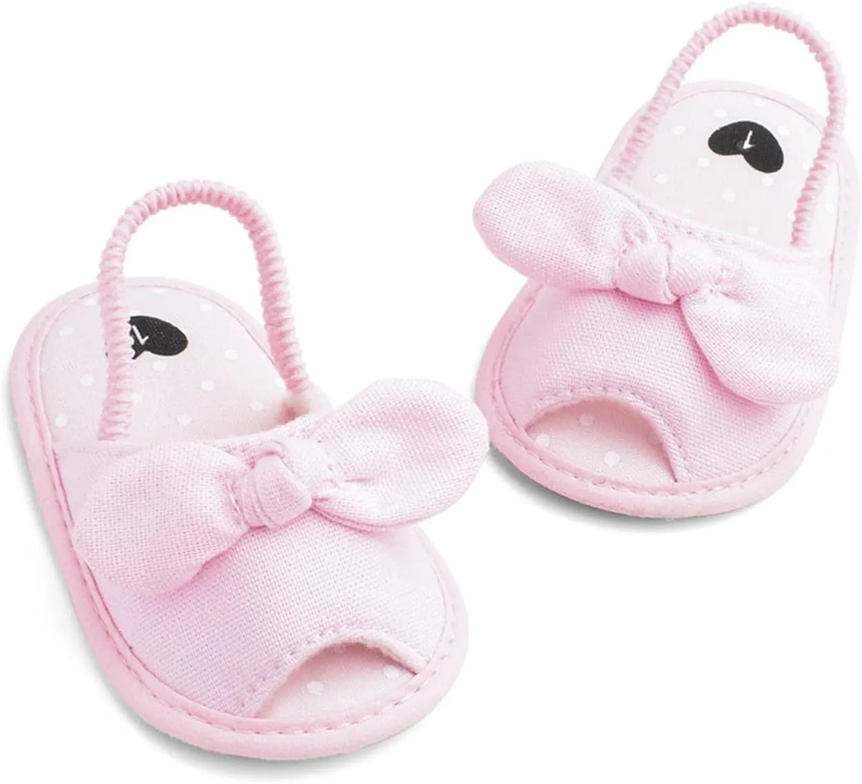 Baby Girls Bow Knot Sandals Non Slip Flats Open Toe Cute Princess Shoes Infant Holiday Beach Casual Soft Sole Slides