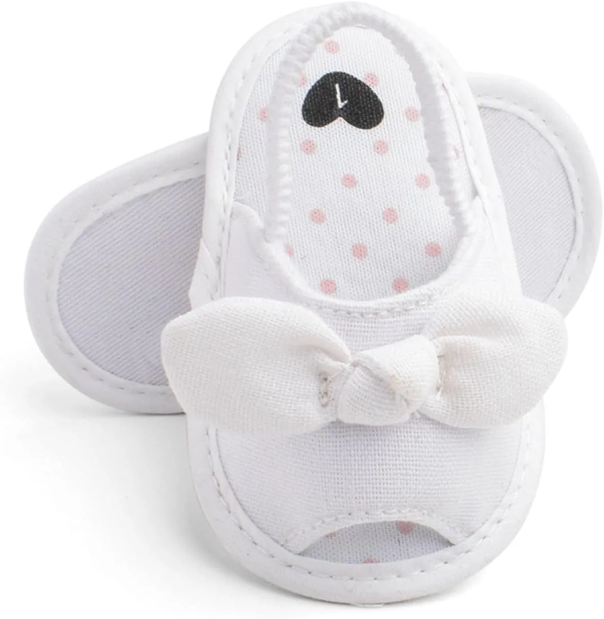 Baby Girls Bow Knot Sandals Non Slip Flats Open Toe Cute Princess Shoes Infant Soft Holiday Beach Casual Sole Slides